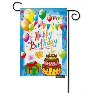 SKU-10-12.5 x 18 Inch Happy Birthday Garden Flag